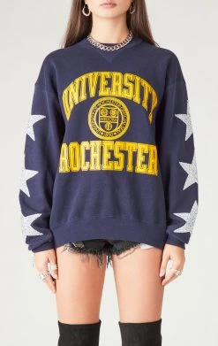 FURST OF A KIND VINTAGE SILVER STAR PATCH SWEATSHIRT VINTAGE COLLEGE