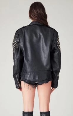 FURST OF A KIND FESTIVAL VINTAGE STUDDED LEATHER JACKET