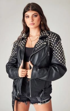 FURST OF A KIND FESTIVAL VINTAGE STUDDED LEATHER JACKET