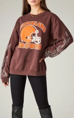 FURST OF A KIND SALE VINTAGE SILVER RHINESTONE FLAME SWEATSHIRT