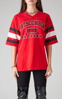 FURST OF A KIND VINTAGE STRIPE SLEEVE COLLEGE TEE SALE