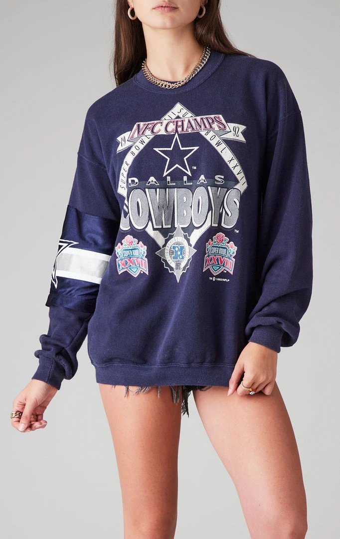 FURST OF A KIND VINTAGE NFL VINTAGE SPLICED JERSEY SLEEVE SWEATSHIRT 3 FURST OF A KIND VINTAGE NFL VINTAGE SPLICED JERSEY SLEEVE SWEATSHIRT