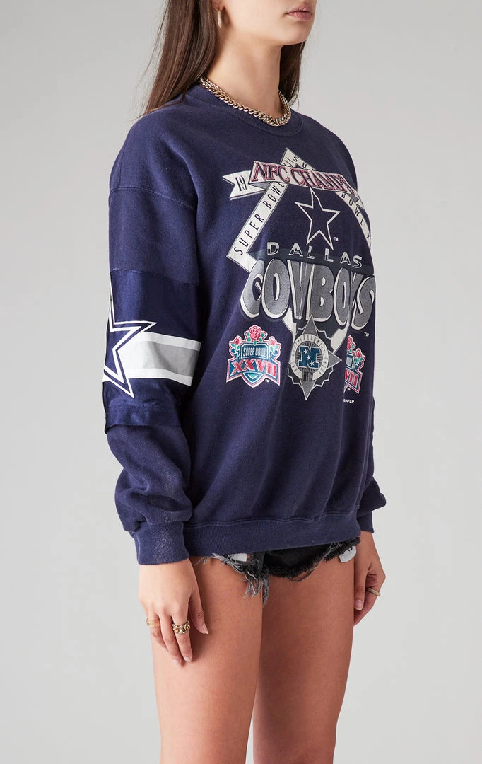 FURST OF A KIND VINTAGE NFL VINTAGE SPLICED JERSEY SLEEVE SWEATSHIRT 5 FURST OF A KIND VINTAGE NFL VINTAGE SPLICED JERSEY SLEEVE SWEATSHIRT