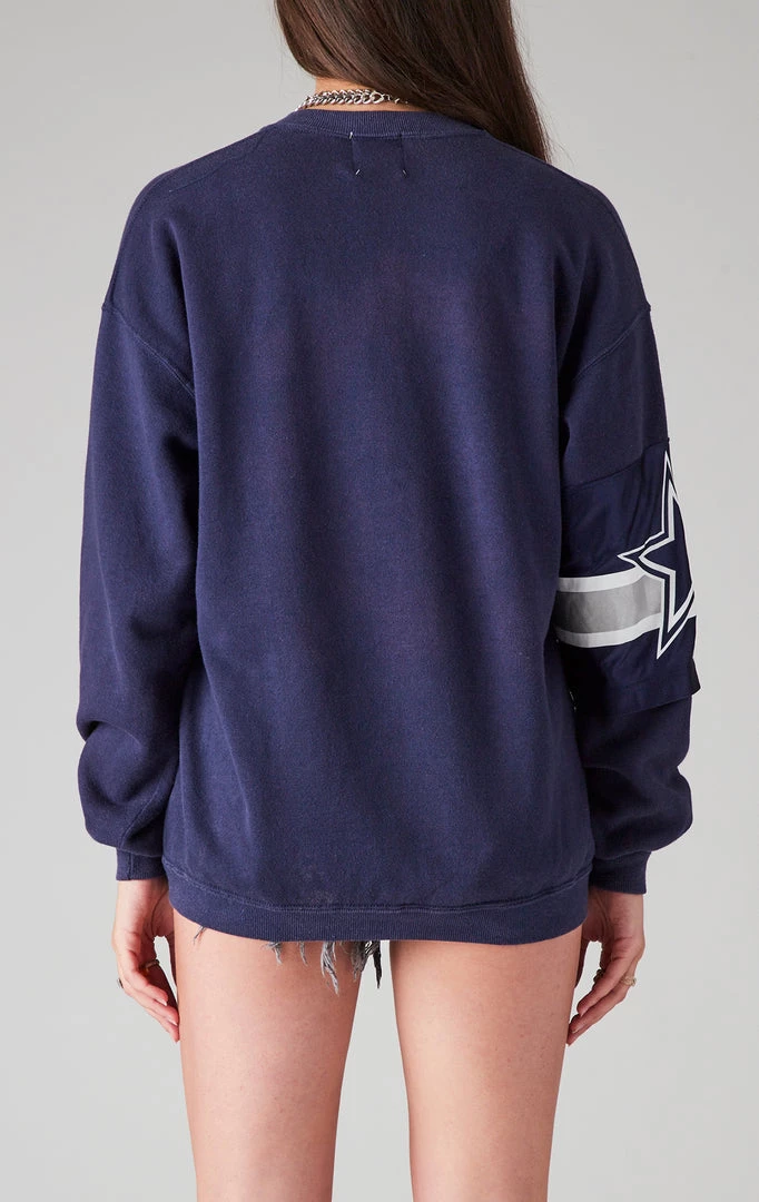 FURST OF A KIND VINTAGE NFL VINTAGE SPLICED JERSEY SLEEVE SWEATSHIRT 4 FURST OF A KIND VINTAGE NFL VINTAGE SPLICED JERSEY SLEEVE SWEATSHIRT