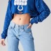 FURST OF A KIND VINTAGE STUDDED RIPPED CROPPED HOODIE