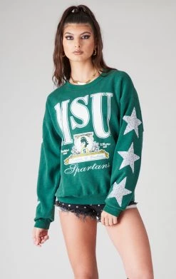 FURST OF A KIND VINTAGE SILVER STAR PATCH SWEATSHIRT