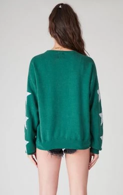 FURST OF A KIND VINTAGE SILVER STAR PATCH SWEATSHIRT