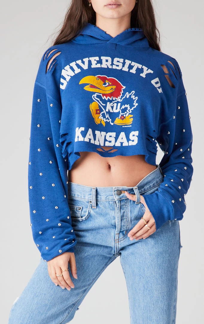 FURST OF A KIND VINTAGE STUDDED RIPPED CROPPED HOODIE SALE 3 FURST OF A KIND VINTAGE STUDDED RIPPED CROPPED HOODIE SALE