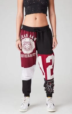 FURST OF A KIND VINTAGE SPLICED PATCHWORK SWEATPANTS VINTAGE COLLEGE