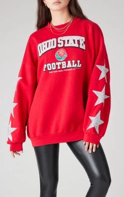 FURST OF A KIND VINTAGE STARS VINTAGE SILVER STAR PATCH SWEATSHIRT