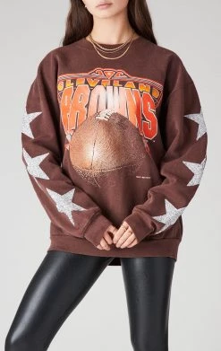 FURST OF A KIND VINTAGE SILVER STAR PATCH SWEATSHIRT