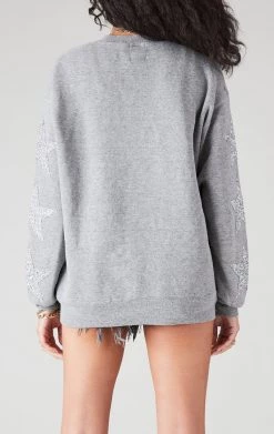 FURST OF A KIND VINTAGE COLLEGE VINTAGE SILVER STAR PATCH SWEATSHIRT