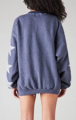 FURST OF A KIND VINTAGE OVERDYE STAR PATCH SWEATSHIRT