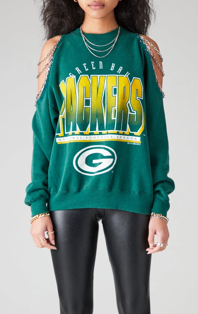 FURST OF A KIND VINTAGE SHOULDER CUT OUT CHAIN SWEATSHIRT 3 FURST OF A KIND VINTAGE SHOULDER CUT OUT CHAIN SWEATSHIRT