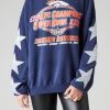 FURST OF A KIND VINTAGE NFL VINTAGE SILVER STAR PATCH SWEATSHIRT
