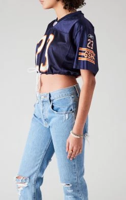 FURST OF A KIND VINTAGE NFL VINTAGE DRAWSTRING CROPPED JERSEY