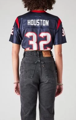 FURST OF A KIND VINTAGE NFL VINTAGE DRAWSTRING CROPPED JERSEY