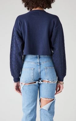 FURST OF A KIND VINTAGE BLACK RHINESTONE CROPPED SWEATSHIRT 7 FURST OF A KIND VINTAGE BLACK RHINESTONE CROPPED SWEATSHIRT