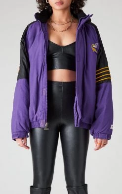 FURST OF A KIND VINTAGE NFL VINTAGE HEAVY ZIP UP WINDBREAKER JACKET