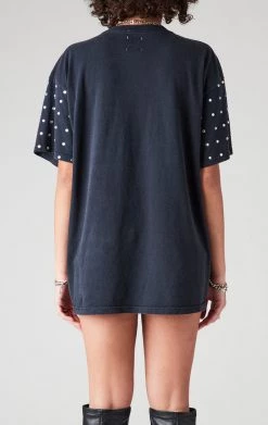 FURST OF A KIND VINTAGE SILVER ALLOVER RHINESTONE TEE