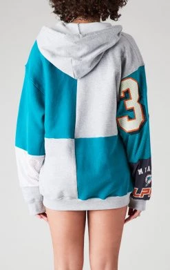 FURST OF A KIND VINTAGE SPLICED PATCHWORK ZIP UP HOODIE VINTAGE NFL 6 FURST OF A KIND VINTAGE SPLICED PATCHWORK ZIP UP HOODIE VINTAGE NFL