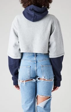 FURST OF A KIND VINTAGE SWEATSHIRT SPLICED HOODIE