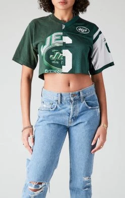 FURST OF A KIND VINTAGE SPLICED CROPPED JERSEY TEE