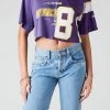 FURST OF A KIND VINTAGE SPLICED CROPPED JERSEY TEE SALE 2 FURST OF A KIND VINTAGE SPLICED CROPPED JERSEY TEE SALE