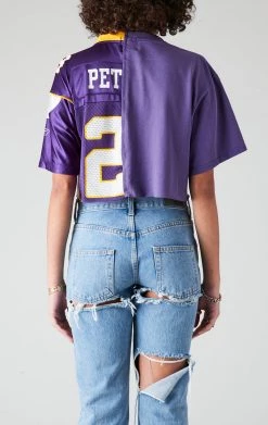 FURST OF A KIND VINTAGE SPLICED CROPPED JERSEY TEE SALE