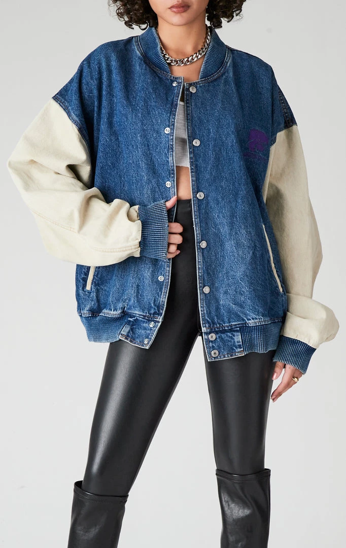 FURST OF A KIND VINTAGE COLLEGE DENIM BOMBER 3 FURST OF A KIND VINTAGE COLLEGE DENIM BOMBER