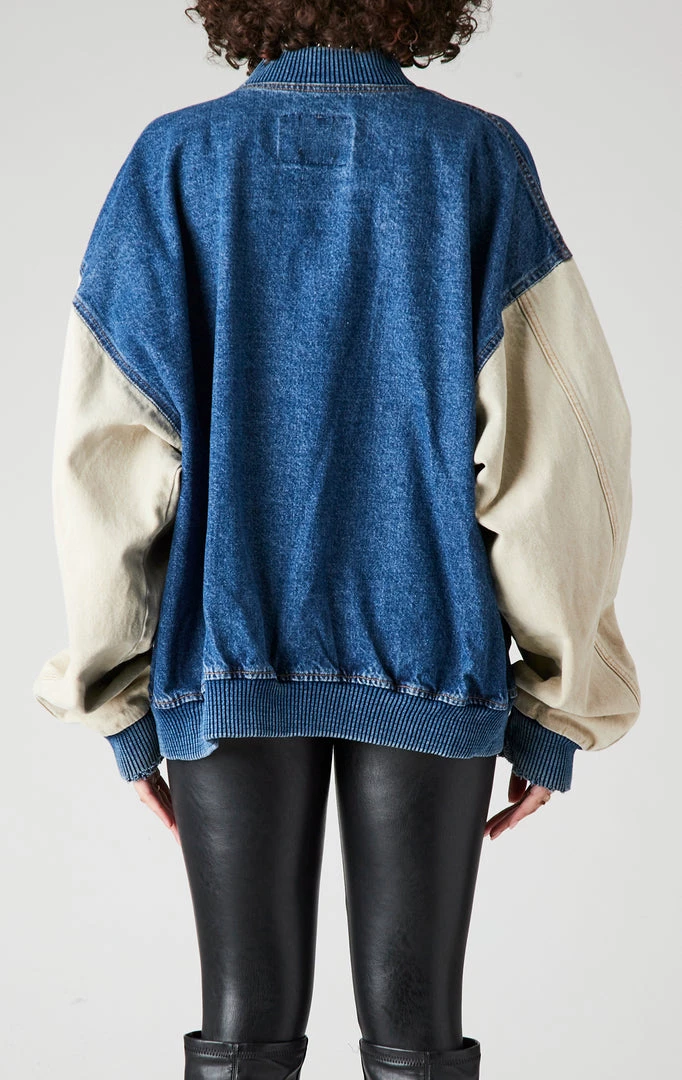 FURST OF A KIND VINTAGE COLLEGE DENIM BOMBER 4 FURST OF A KIND VINTAGE COLLEGE DENIM BOMBER