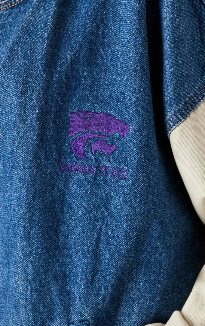 FURST OF A KIND VINTAGE COLLEGE DENIM BOMBER 5 FURST OF A KIND VINTAGE COLLEGE DENIM BOMBER