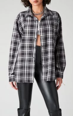 FURST OF A KIND VINTAGE TEE BACK INSERT PLAID SHIRT