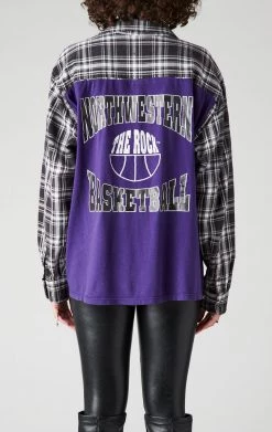 FURST OF A KIND VINTAGE TEE BACK INSERT PLAID SHIRT