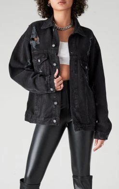 FURST OF A KIND VINTAGE GRAPHIC BACK INSERT DENIM JACKET