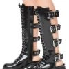 JEFFREY CAMPBELL TANK-GRL LUG BOTTOM KNEE HIGH BOOT SALE