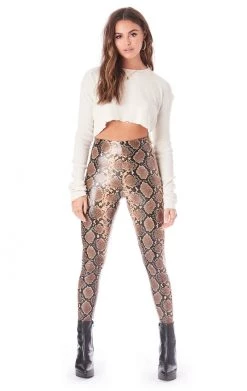 COMMANDO SNAKESKIN FAUX LEATHER LEGGINGS SALE